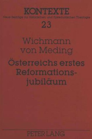 Cover of Oesterreichs Erstes Reformationsjubilaeum