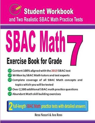 Book cover for Sbac Math Exercise Book for Grade 7