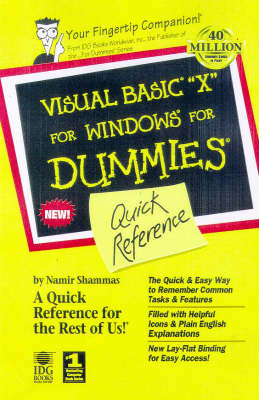 Cover of Visual Basic 6 for Windows for Dummies Quick Reference