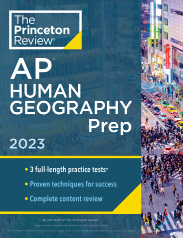 Book cover for Princeton Review AP Human Geography Prep, 2023