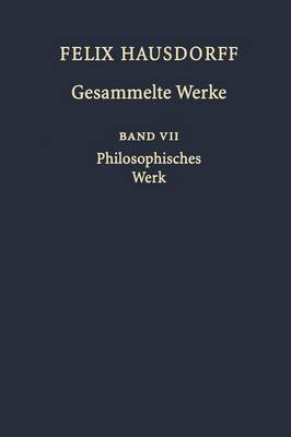 Cover of Felix Hausdorff - Gesammelte Werke Band VII