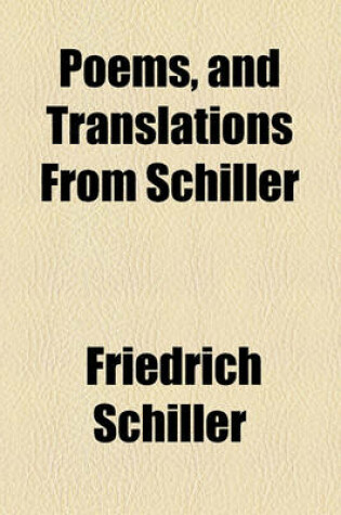 Cover of Poems, and Translations from Schiller