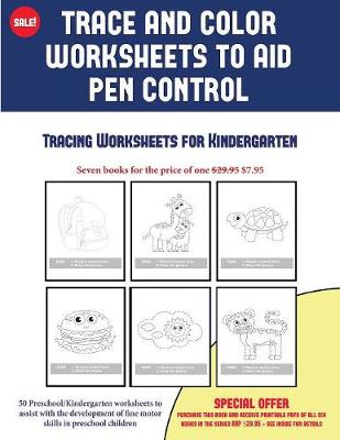 Book cover for Tracing Worksheets for Kindergarten (Trace and Color Worksheets to Develop Pen Control)