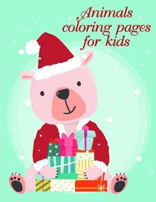 Book cover for Animals coloring pages for kids