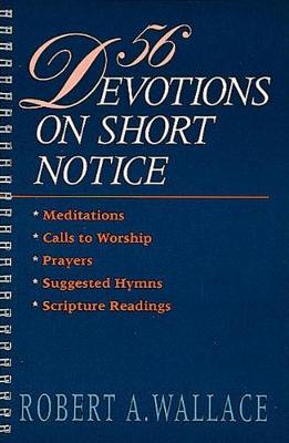 Book cover for 56 Devotions on Short Notice