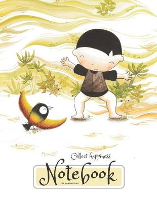 Cover of Collect happiness notebook for handwriting ( Volume 4)(8.5*11) (100 pages)