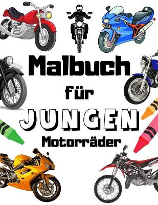 Cover of Malbuch für Jungen Motorrad