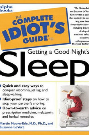 Cover of Complete Idiot's Guide to Getting a Good Night's Sleep