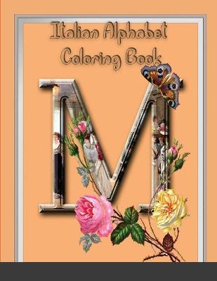 Book cover for Italian Alphabet Coloring Book
