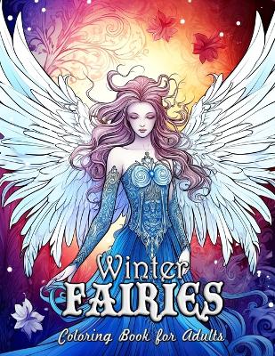 Book cover for Winter Fairies Coloring Book for Adults