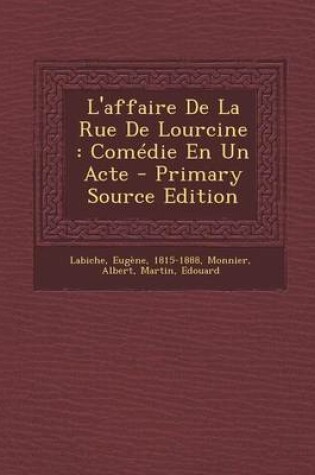 Cover of L'affaire De La Rue De Lourcine