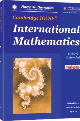 Cover of Cambridge IGCSE International Mathematics (0607) Extended (3rd edition)