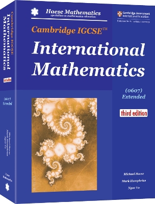 Book cover for Cambridge IGCSE International Mathematics (0607) Extended (3rd edition)