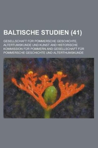 Cover of Baltische Studien (41)