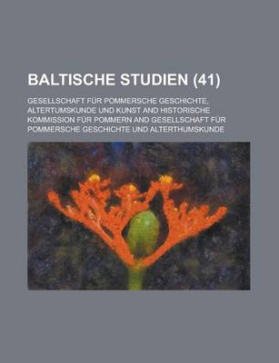 Book cover for Baltische Studien (41)