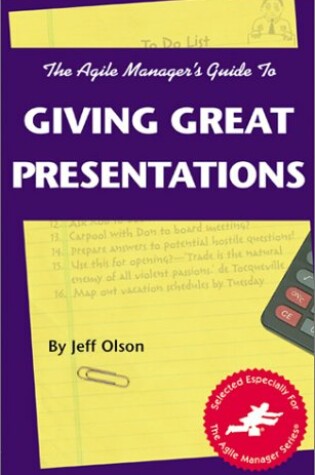 Cover of Agile Manager's Guide to Giving Great Presentations