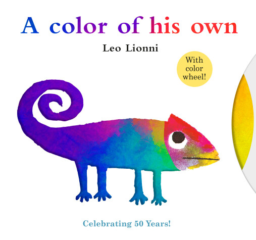 Book cover for A Color of His Own with Color Wheel