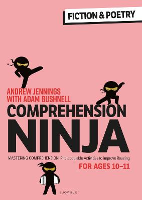 Book cover for Comprehension Ninja for Ages 10-11: Fiction & Poetry