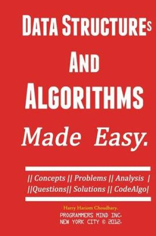 Cover of Data Structures And Algorithms.