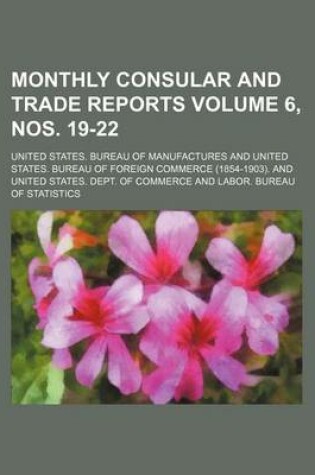Cover of Monthly Consular and Trade Reports Volume 6, Nos. 19-22
