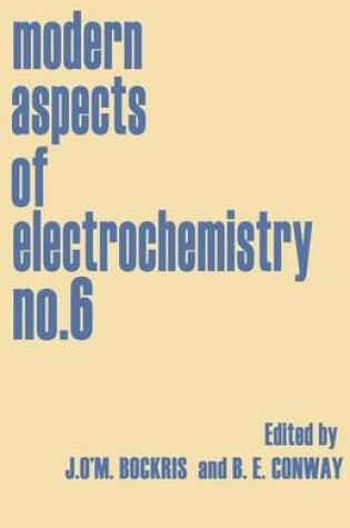 Cover of Modern Aspects of Electrochemistry No. 6