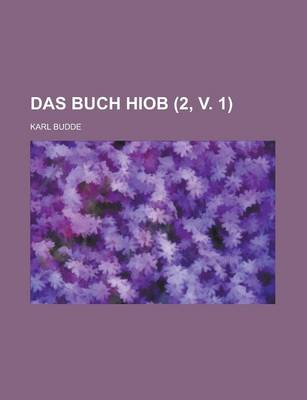Book cover for Das Buch Hiob (2, V. 1 )