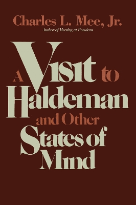 Book cover for A Visit to Haldeman and Other States of Mind