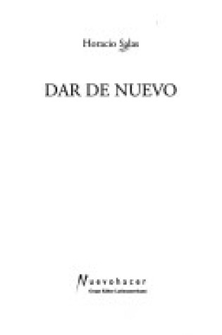 Cover of Dar de Nuevo