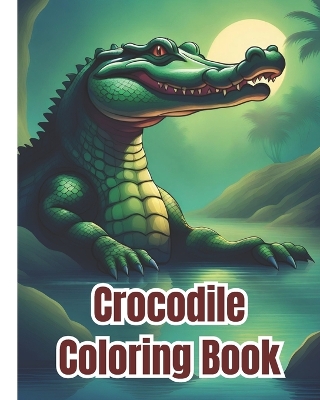 Book cover for Crocodile Coloring Book