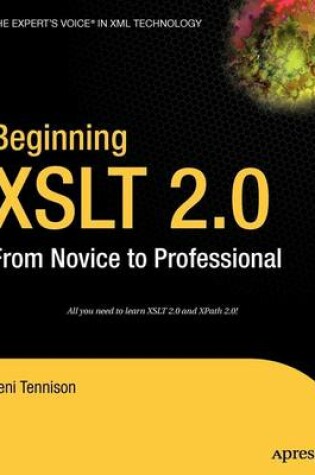 Cover of Beginning XSLT 2.0: From Novice to Professional