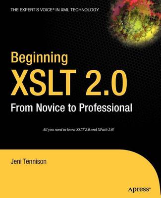 Cover of Beginning XSLT 2.0: From Novice to Professional