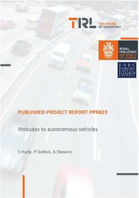 Book cover for Attitudes to autonomous vehicles