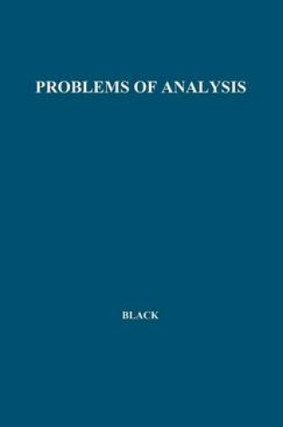 Cover of Problems of Analysis