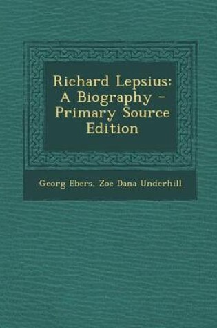 Cover of Richard Lepsius