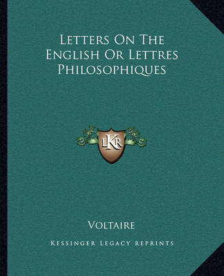 Cover of Letters on the English or Lettres Philosophiques