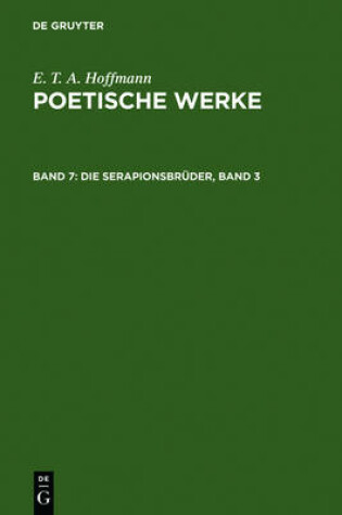 Cover of Die Serapionsbruder, Band 3