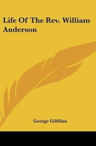 Cover of Life Of The Rev. William Anderson