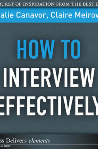 Cover of How to Interview Effectively