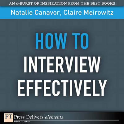 Book cover for How to Interview Effectively