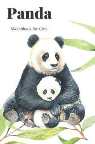 Cover of Panda Sketchbook for Girls