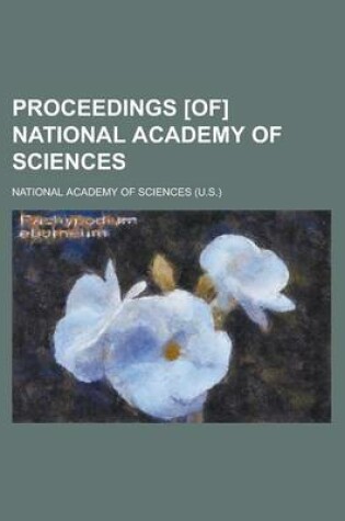 Cover of Proceedings [Of] National Academy of Sciences