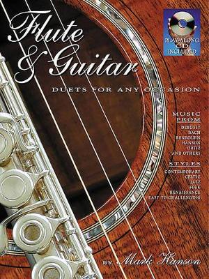 Book cover for Flute and Guitar Duets for Any Occasion