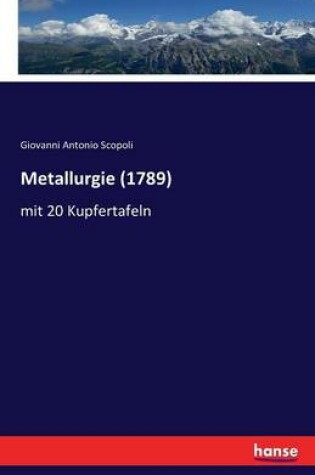 Cover of Metallurgie (1789)