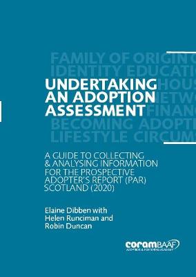 Book cover for Undertaking an Adoption Assessment in Scotland