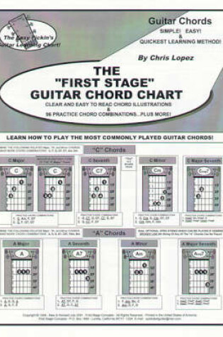 Cover of The "First Stage" Guitar Chord Chart - Learn How to Play the Most Commonly Played Guitar Chords!