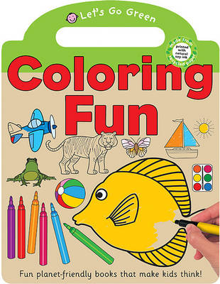 Book cover for Let's Go Green Colouring Fun