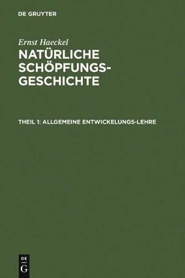 Book cover for Allgemeine Entwickelungs-Lehre