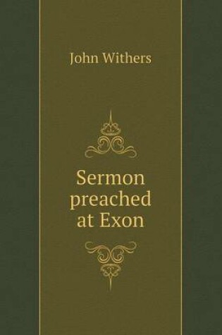 Cover of Sermon preached at Exon