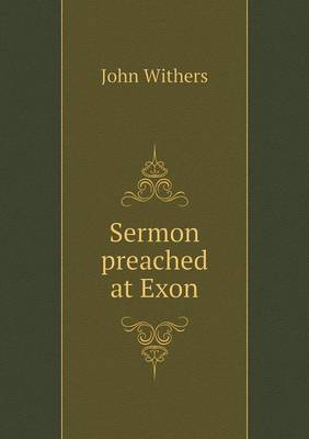 Book cover for Sermon preached at Exon