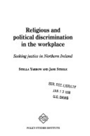 Cover of Religious and Political Discrimination in the Workplace